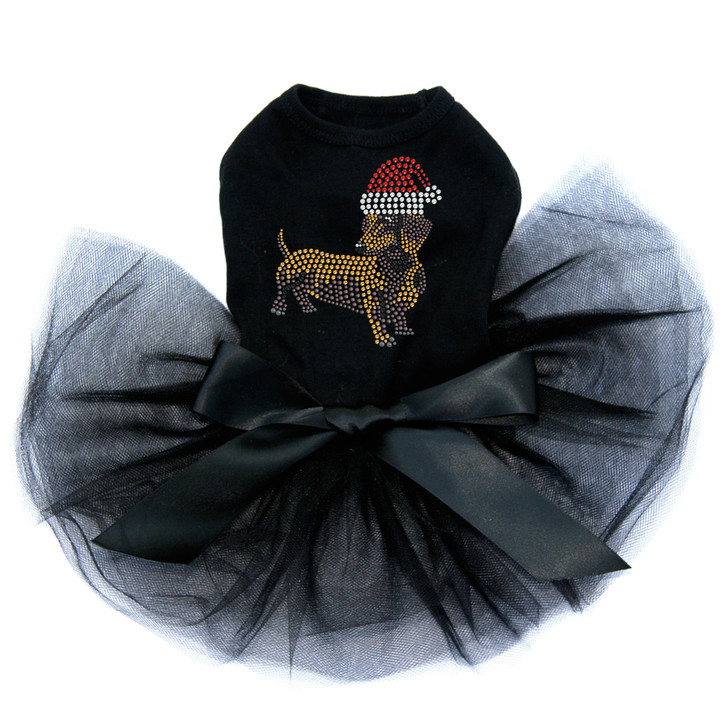Dachshund # 2 with Santa Hat - Tutu for Big and Little Dogs