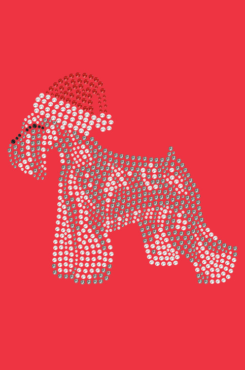 Schnauzer with Santa Hat - Red Women's T-shirt