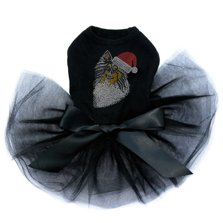 Sheltie Face Tri Color with Santa Hat - Tutu for Big and Little Dogs