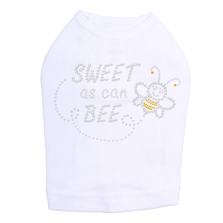 Sweet as Can Bee dog tank for small and large dogs.