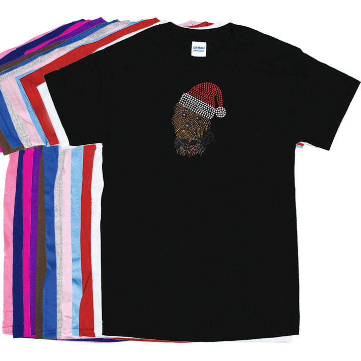 Yorkie Face # 1 with Santa Hat - Women's T-shirt