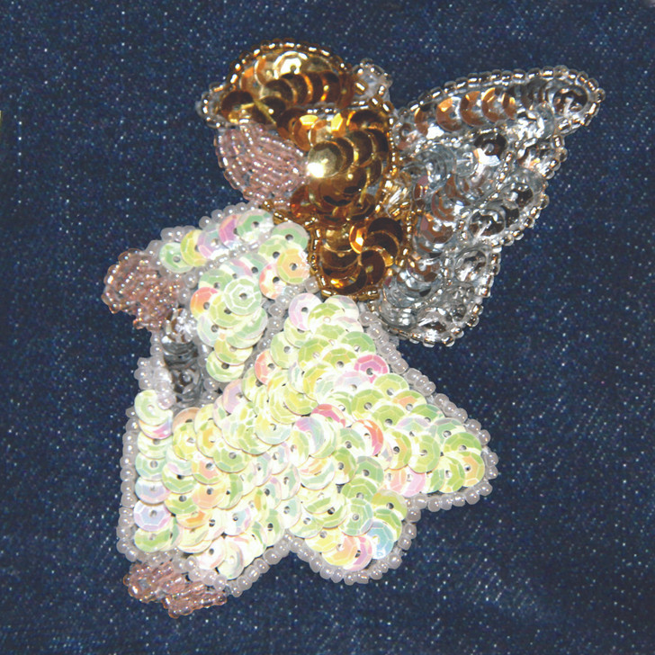 Sequin Angel attaches with Velcro to the Hollywood Vest.