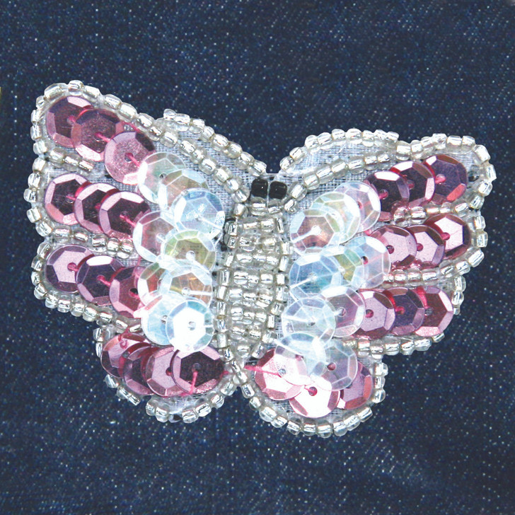 Sequin Butterfly attaches with Velcro to the Hollywood Vest.