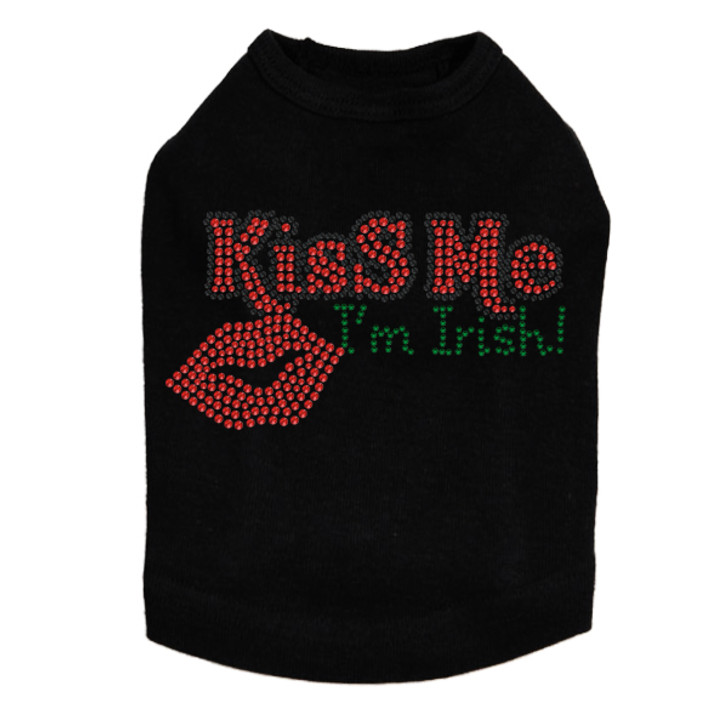 Kiss Me I'm Irish dog tank for large and small dogs.