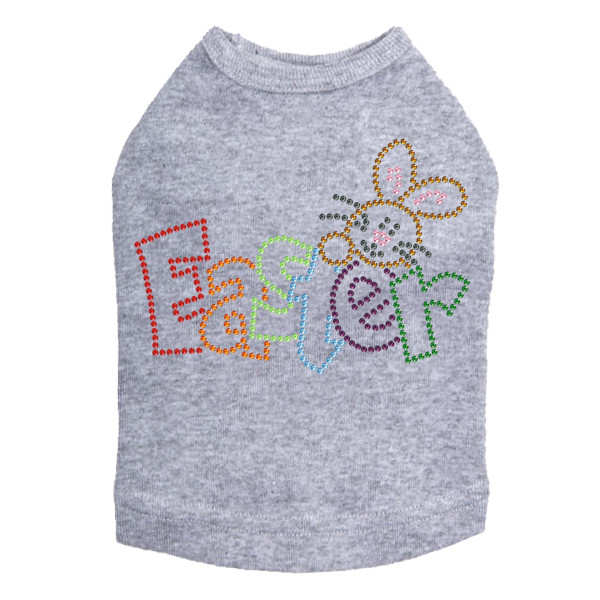 Easter with Bunny Rhinestone Dog Tank