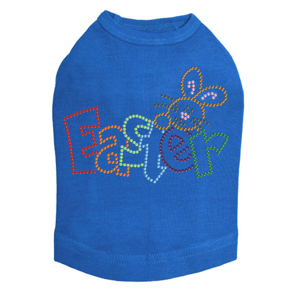 Easter with Bunny Rhinestone Dog Tank