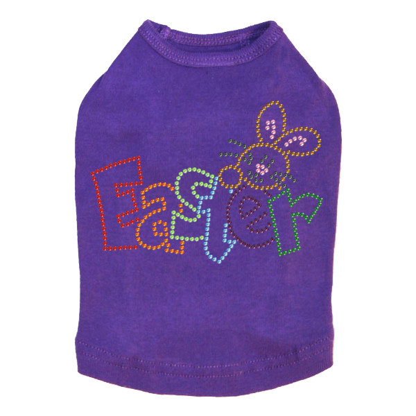 Easter with Bunny Rhinestone Dog Tank