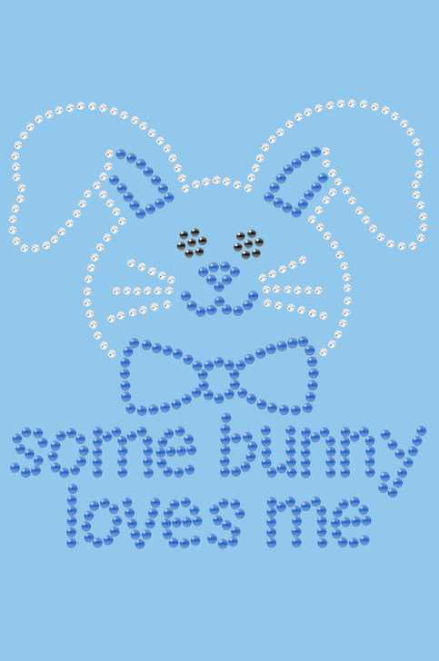 Some Bunny Loves Me (Blue) - Bandanna