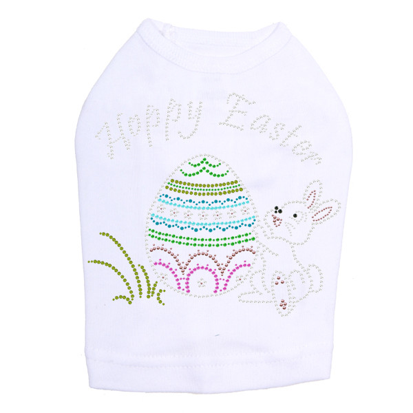 Hoppy Easter Rhinestone Dog Tank