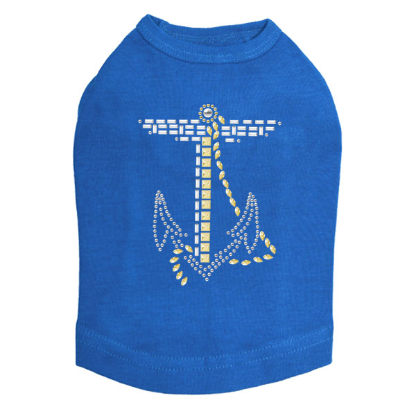 Nailhead Anchor dog tank for small and big dogs