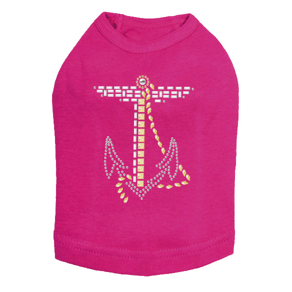 Nailhead Anchor dog tank for small and big dogs