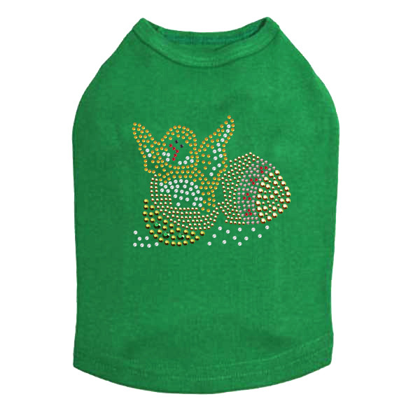 Easter Chick in Egg Rhinestone Dog Tank