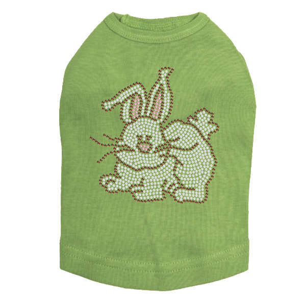 Easter Bunny Rhinestone Dog Tank
