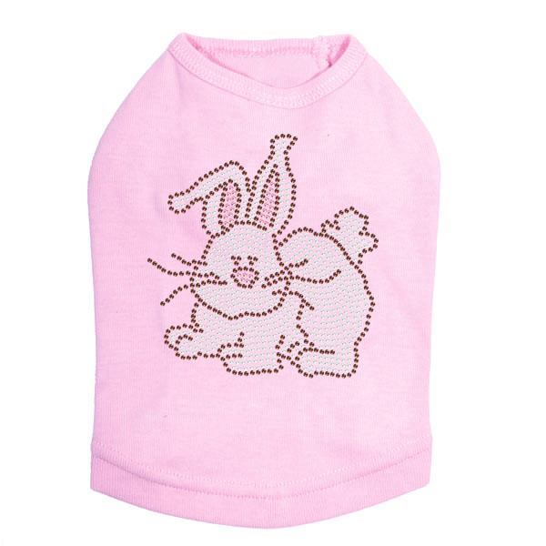 Easter Bunny Rhinestone Dog Tank