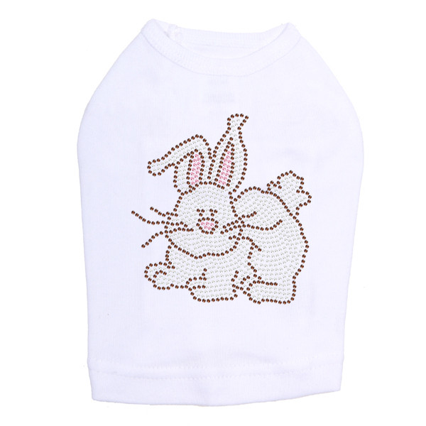 Easter Bunny Rhinestone Dog Tank