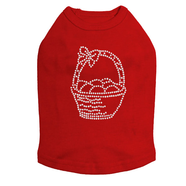 Easter Basket Rhinestone Dog Tank