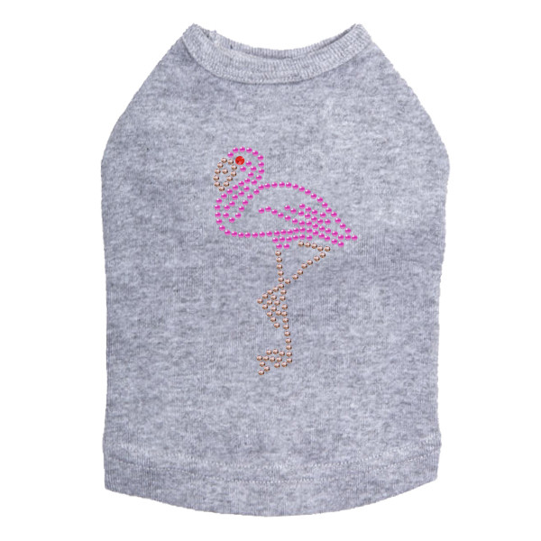 Pink Flamingo - Small dog tank for small and big dogs