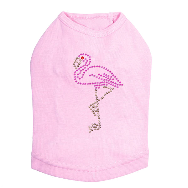 Pink Flamingo - Small dog tank for small and big dogs