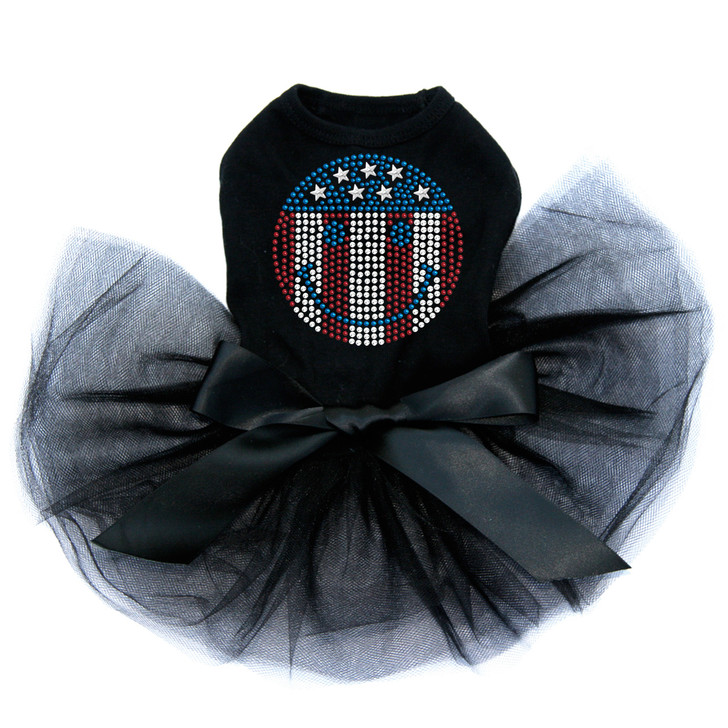 Happy Face (Red, White, & Blue) - Custom Tutu