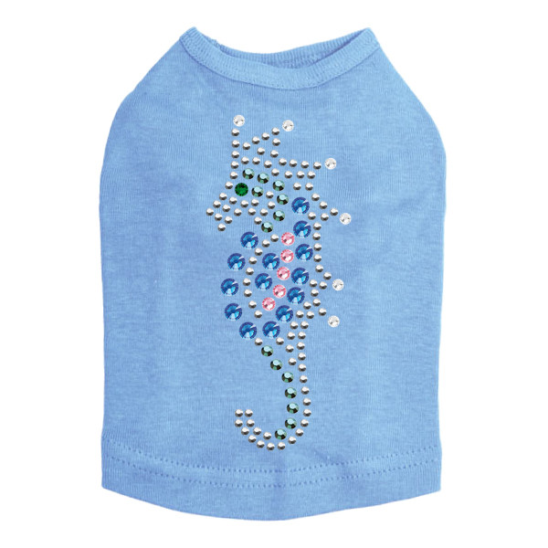 Seahorse - Blue dog tank for small and big dogs