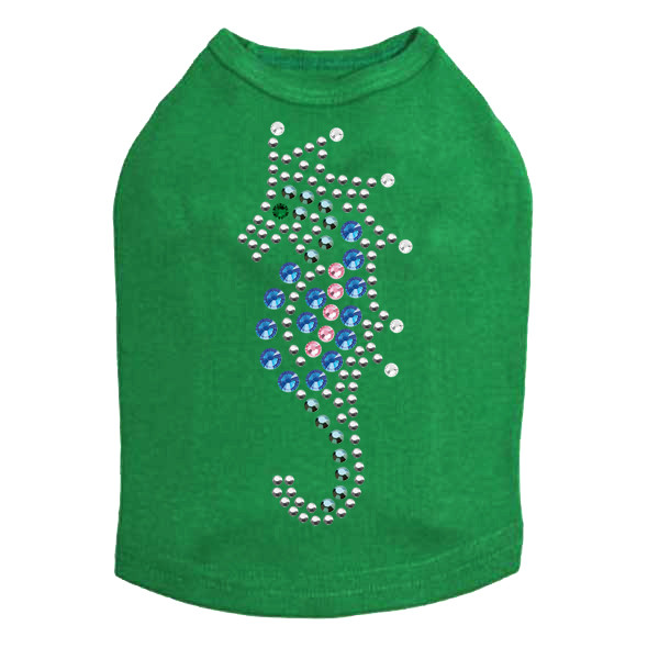Seahorse - Blue dog tank for small and big dogs
