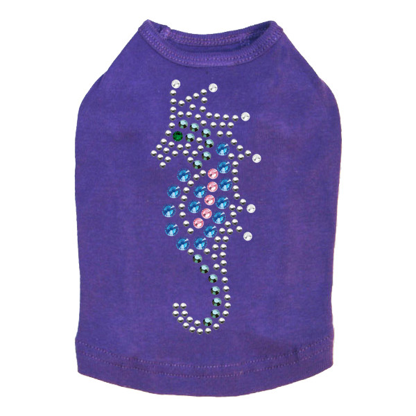 Seahorse - Blue dog tank for small and big dogs