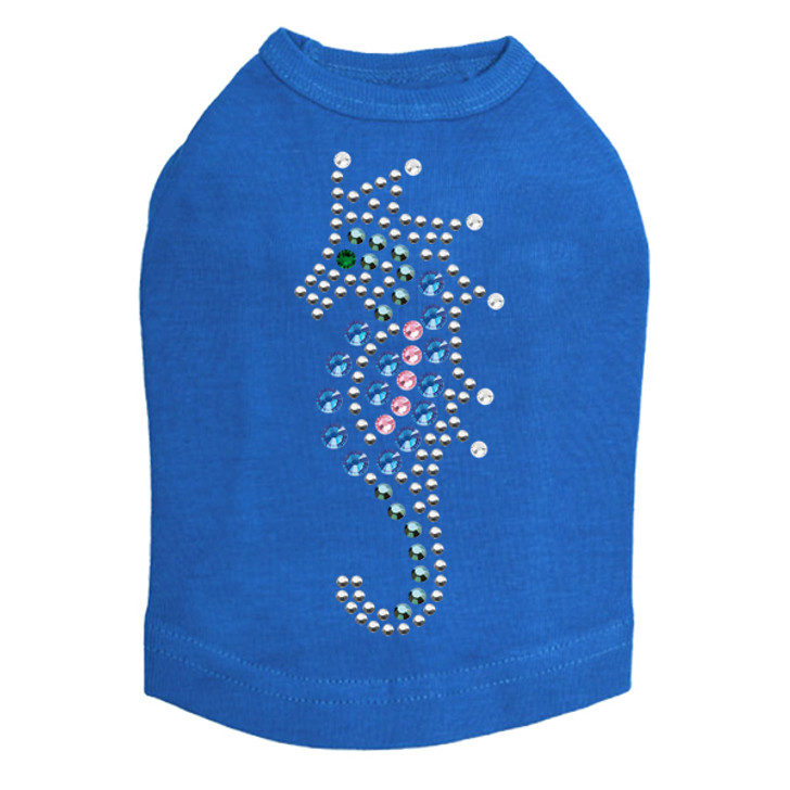 Seahorse - Blue dog tank for small and big dogs