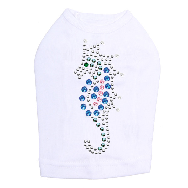 Seahorse - Blue dog tank for small and big dogs