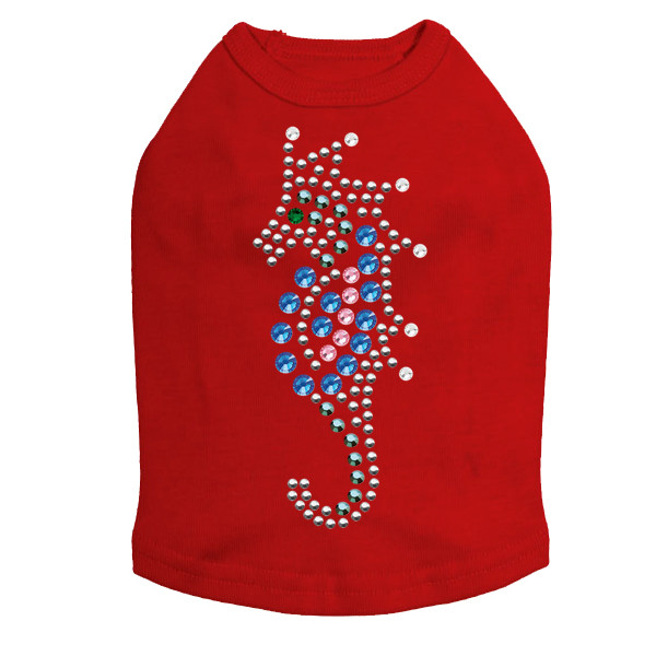 Seahorse - Blue dog tank for small and big dogs