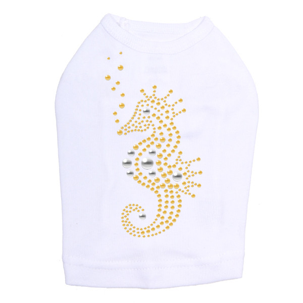 Seahorse - Nailhead dog tank for small and big dogs