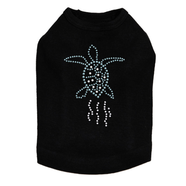 Sea Turtle - Blue dog tank for small and big dogs