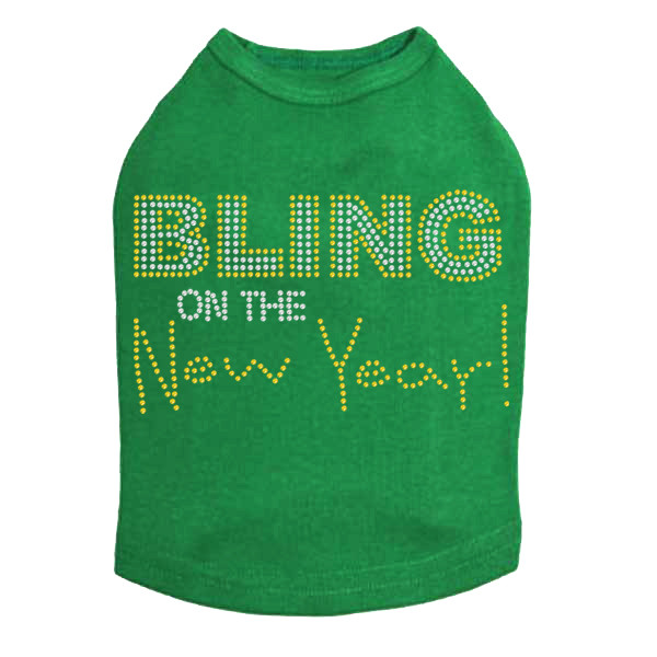Bling on the New Year - Dog Tank