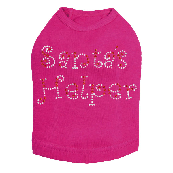 Santa's Helper # 2 - Fuchsia Dog Tank