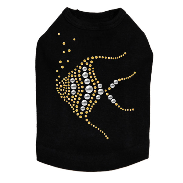 Angel Fish - Nailhead dog tank for small and big dogs