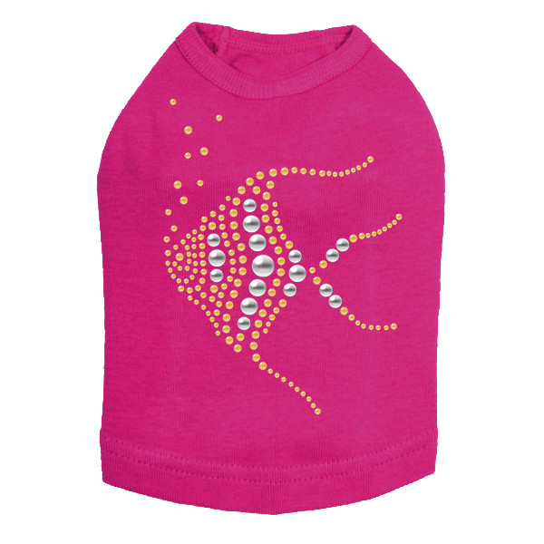 Angel Fish - Nailhead dog tank for small and big dogs