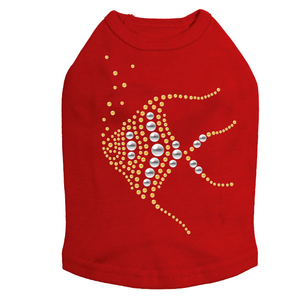 Angel Fish - Nailhead dog tank for small and big dogs