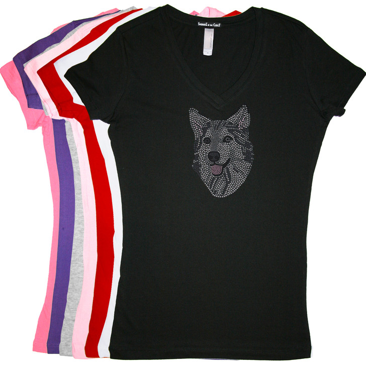 Husky/Tamaskan Face - Women's T-shirt