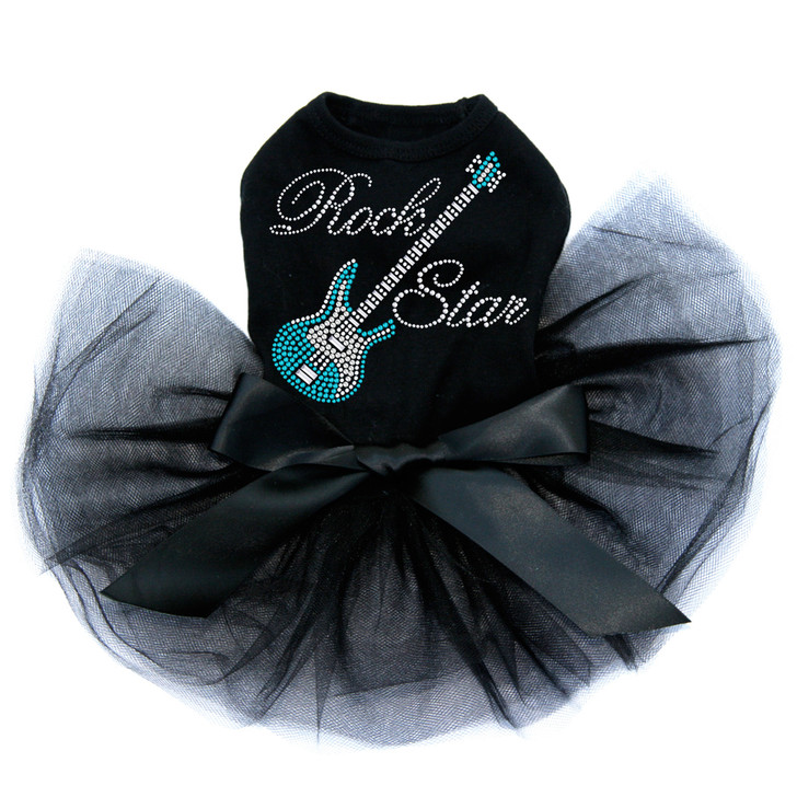 Guitar (Blue Austrian crystal) with Rock Star Tutu
