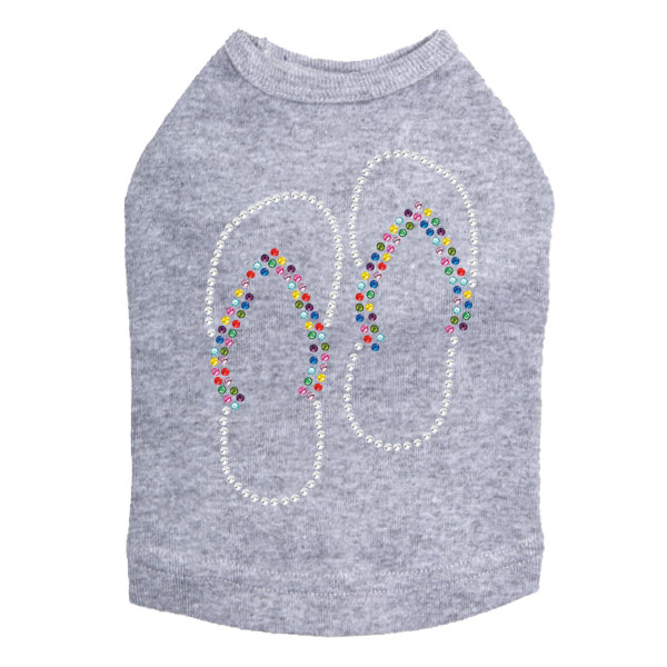 Flip Flops (Rhinestone) Rhinestone Dog Tank