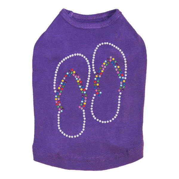 Flip Flops (Rhinestone) Dog Tank