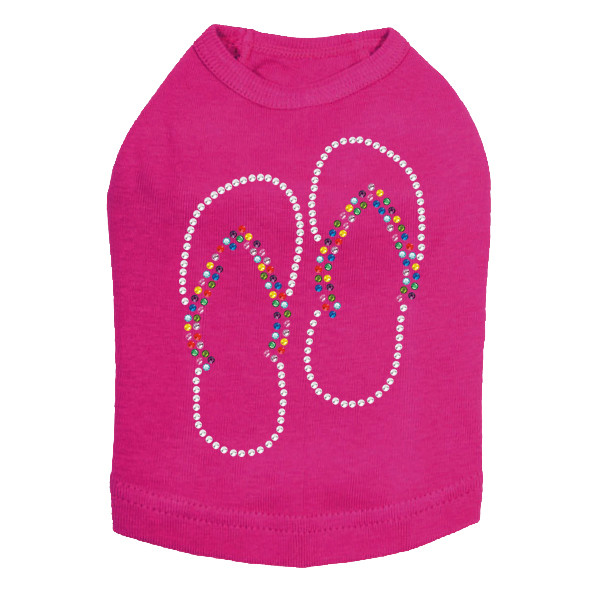 Flip Flops (Rhinestone) Dog Tank
