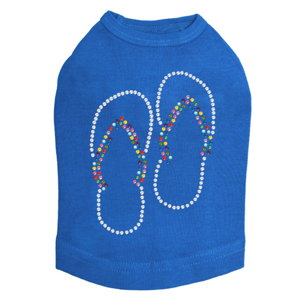 Flip Flops (Rhinestone) Dog Tank