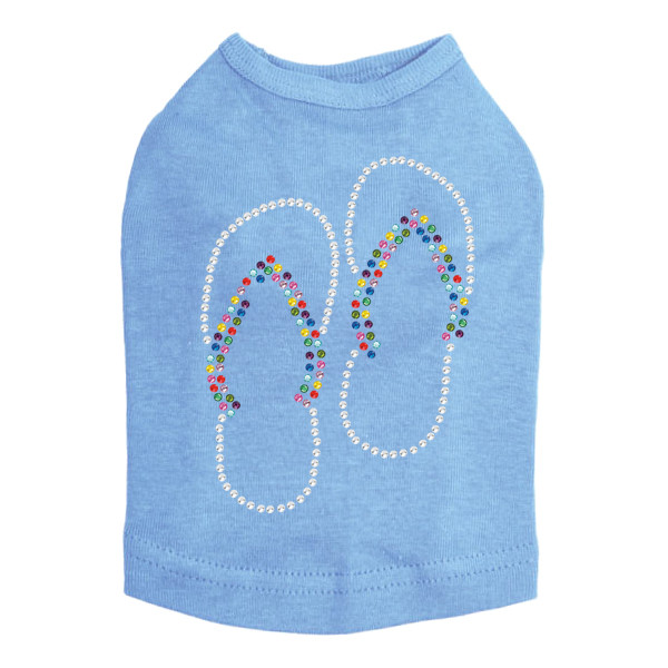 Flip Flops (Rhinestone) Dog Tank