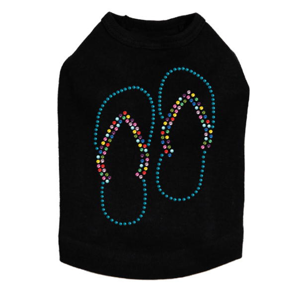 Flip Flops (Turquoise) Dog Tank