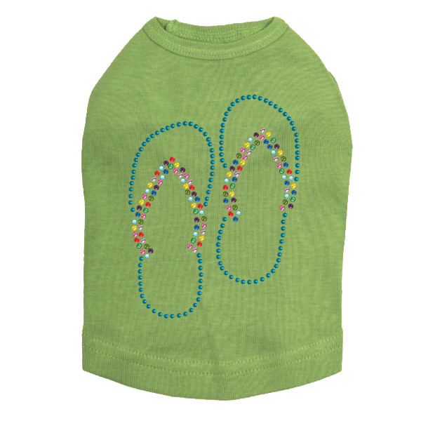 Flip Flops (Turquoise) Dog Tank