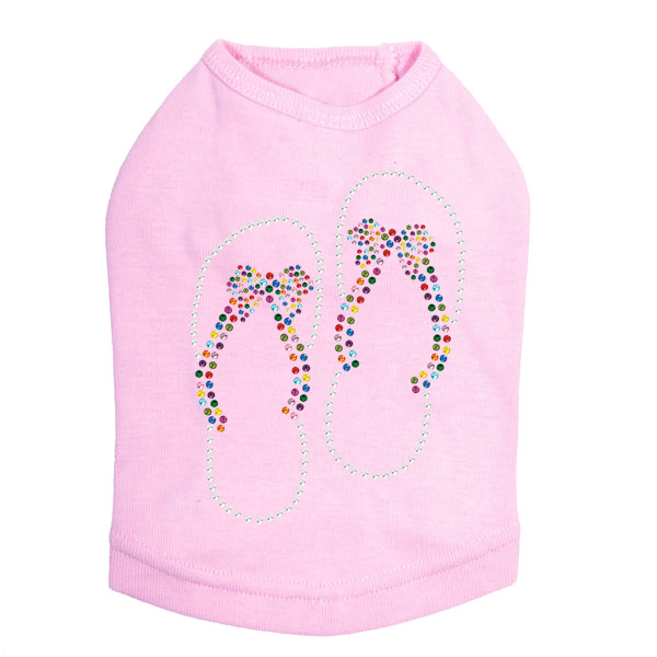 Flip Flops with Bow Dog Tank