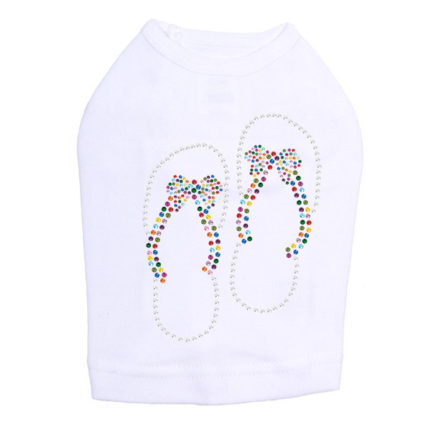 Flip Flops with Bow Dog Tank