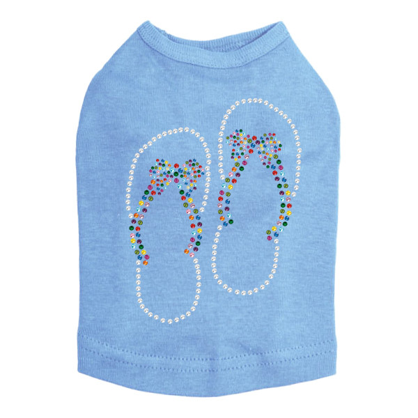 Flip Flops with Bow Dog Tank