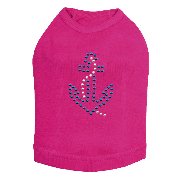Anchor - Blue dog tank for small and big dogs