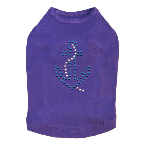 Anchor - Blue dog tank for small and big dogs